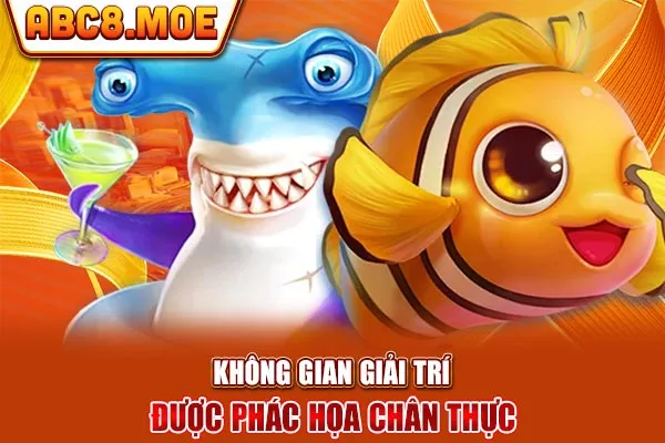 Không gian giải trí được phác họa chân thực